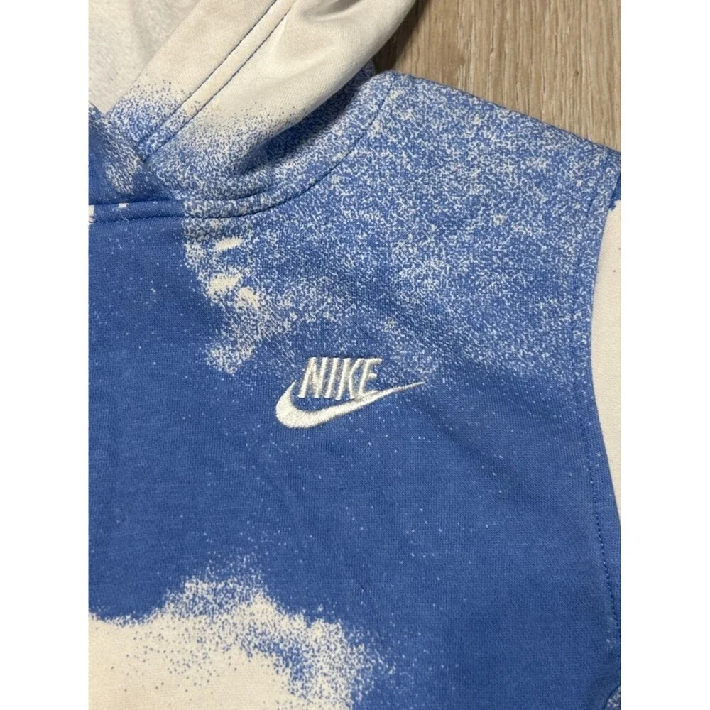 Nike Sportswear Club Fleece Big Kids' Tie-Dye Pullover Hoodie Sz Small